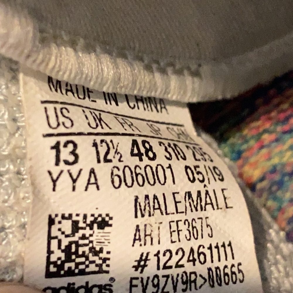 Adidas UltraBoost 19 'Pride' Athletic Running Shoes EF3675 Men's Size 13 - Picture 11 of 12